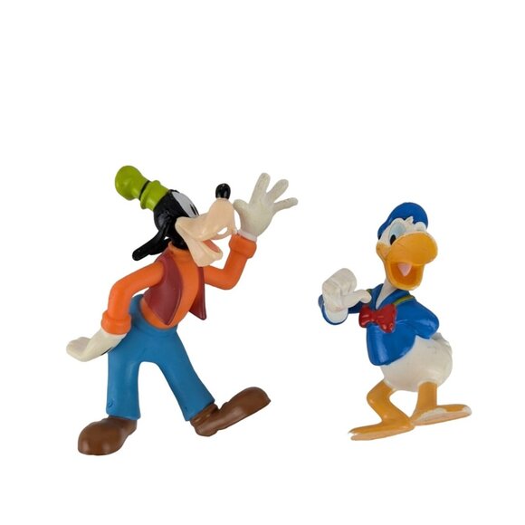 Disney Mickey Minnie Mouse Donald Goofy Pluto Action Figure Toy Cake Toppers Lot - Picture 4 of 8